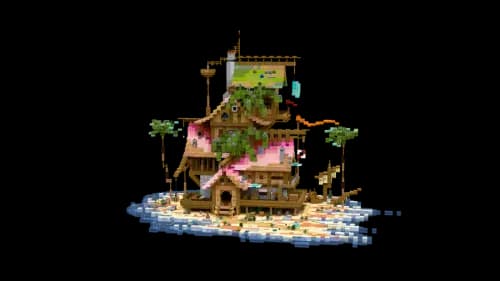 水畔渔屋