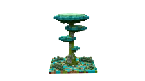 青色盘状树·二