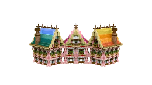 樱花三连排小屋